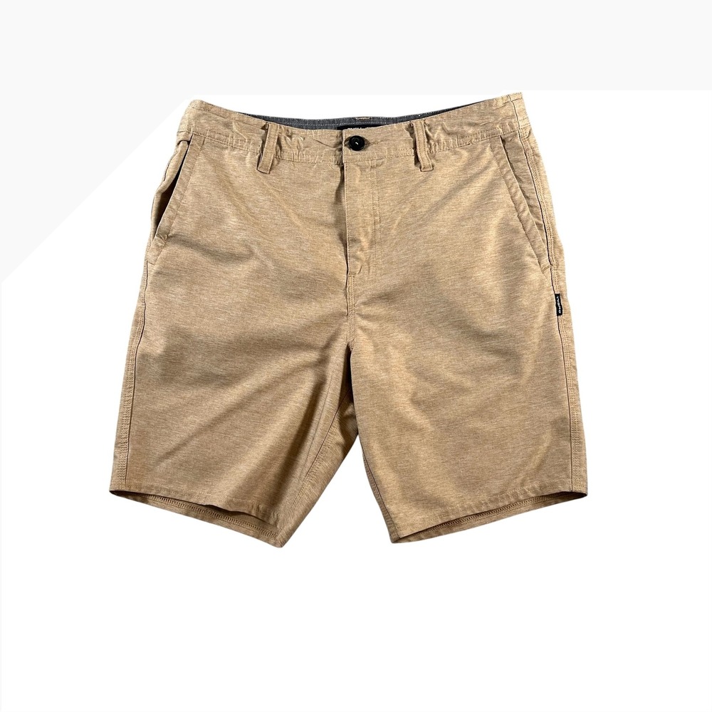 O'Neill Hybrid‎ Shorts Mens Size 31 Khaki Tan Stretch Boardshorts Walk Shorts